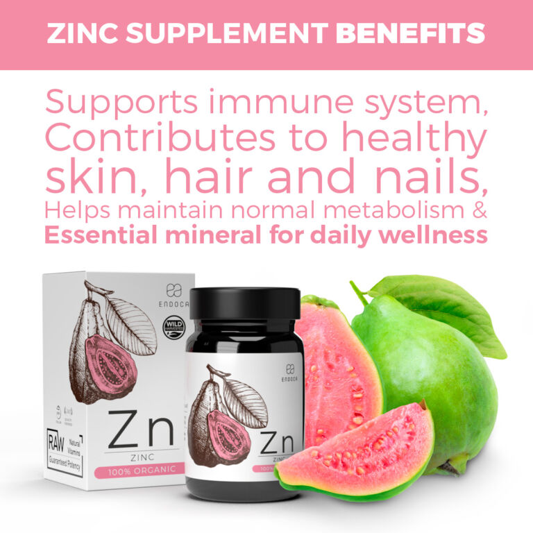 Zinc Organic Endoca – capsule cu extract organic de frunză de guava, 60 capsule - imagine 4
