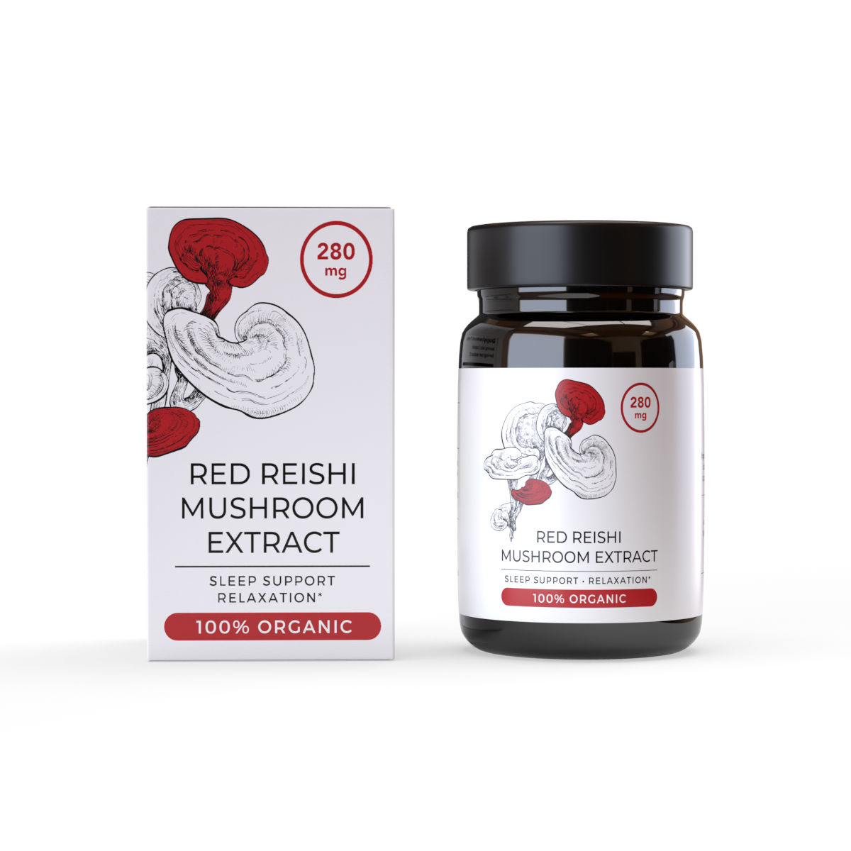 Red Reishi Endoca – extract organic de Ganoderma lucidum, 30 buc