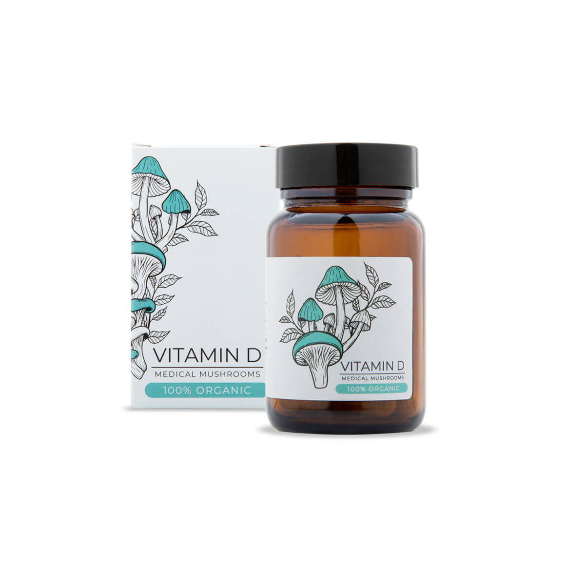 Vitamina D Endoca capsule organice cu Agaricus bisporus, 60 capsule