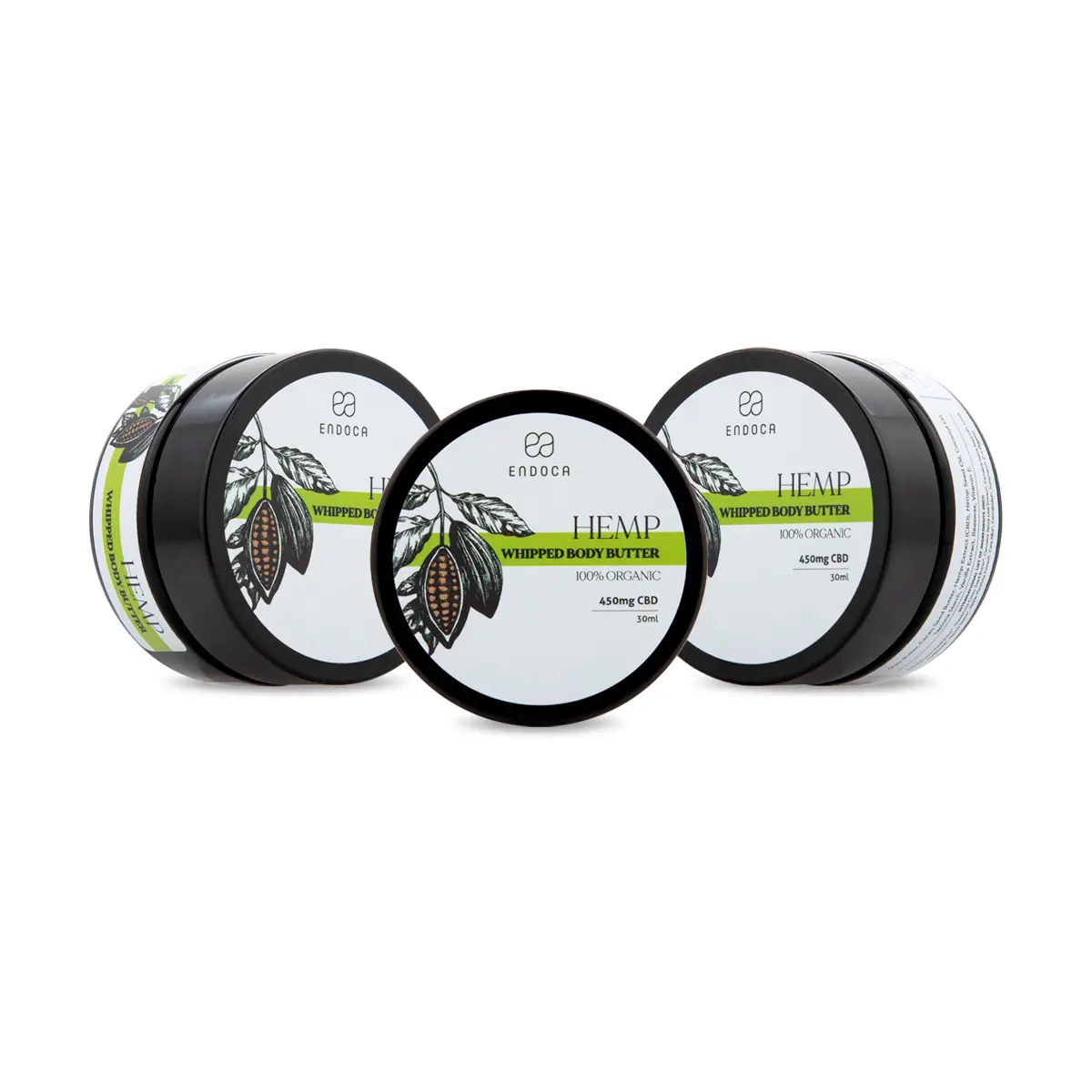 Unt de corp natural cu extract de cânepă Endoca – pentru față și corp - imagine 4