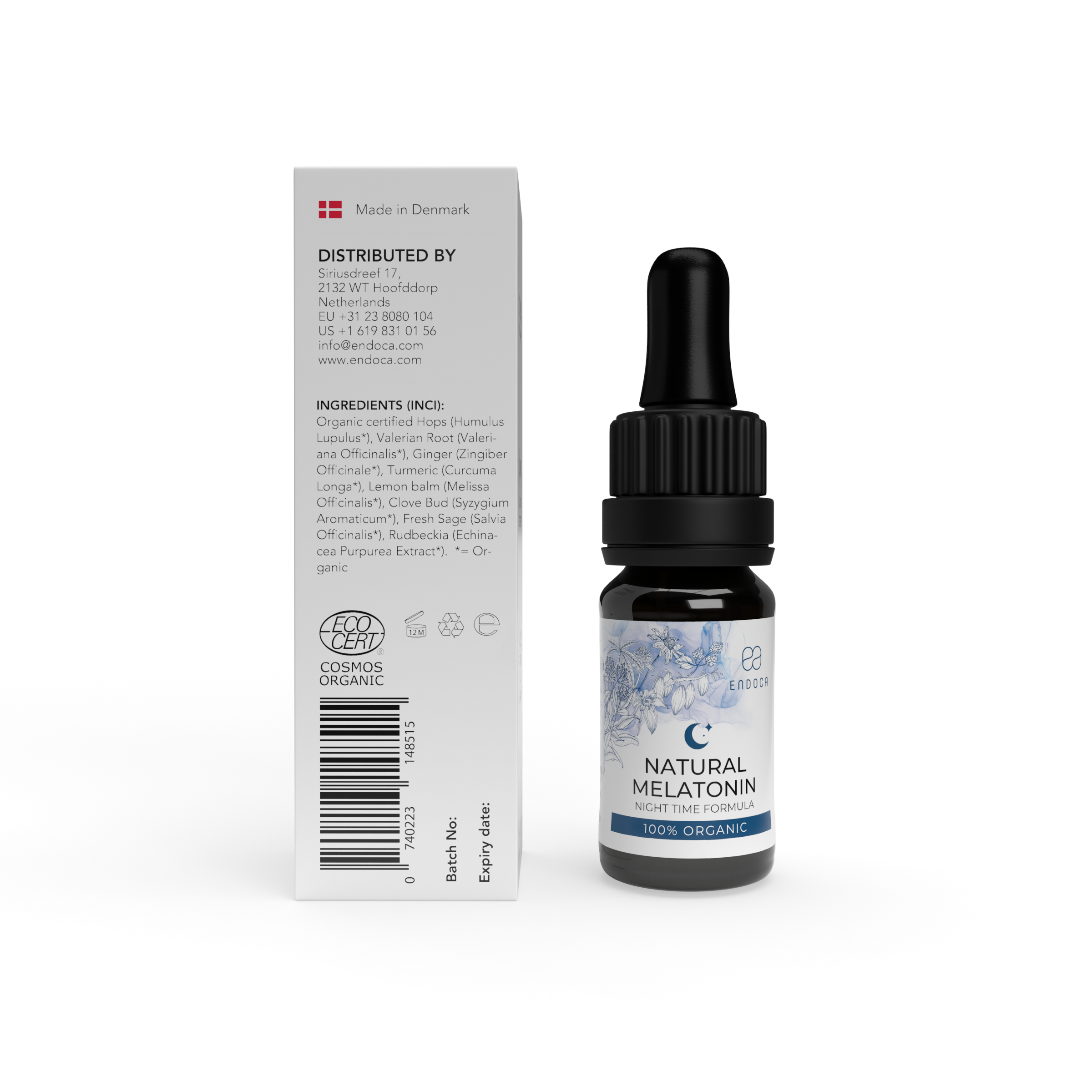Ulei natural pentru rutina de seară cu extract de cânepă Endoca - imagine 2