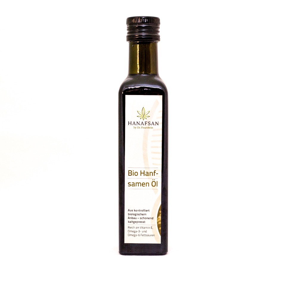 Ulei de semințe de cânepă Hanafsan organic presat la rece, 500 ml