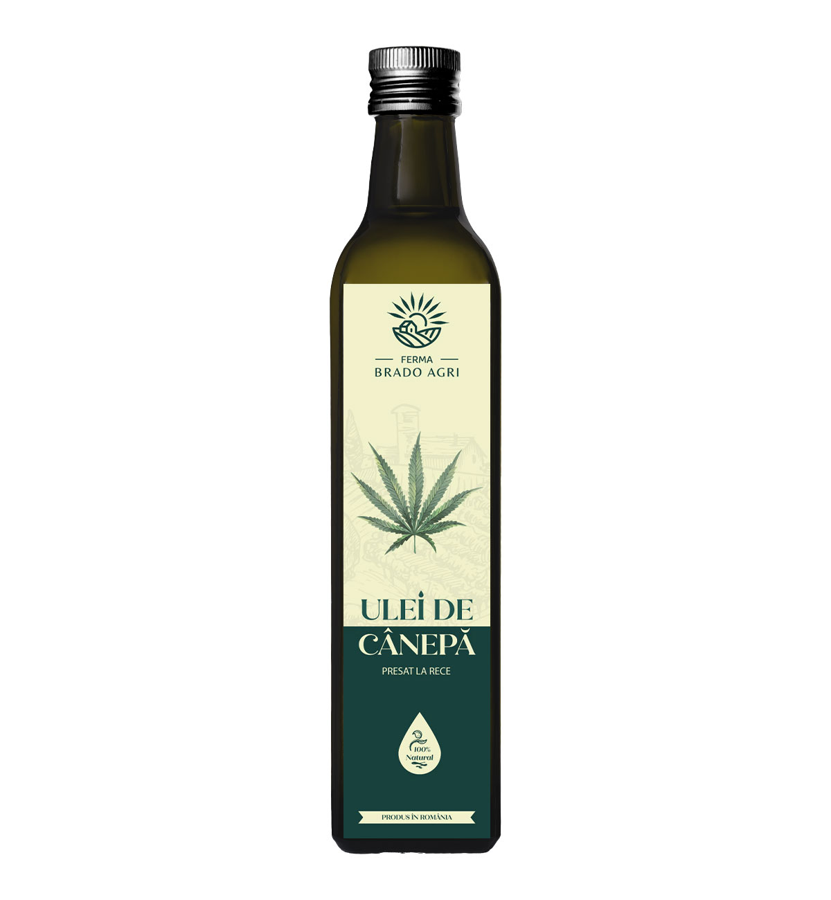 Ulei de cânepă Brado Agri presat la rece, 500 ml